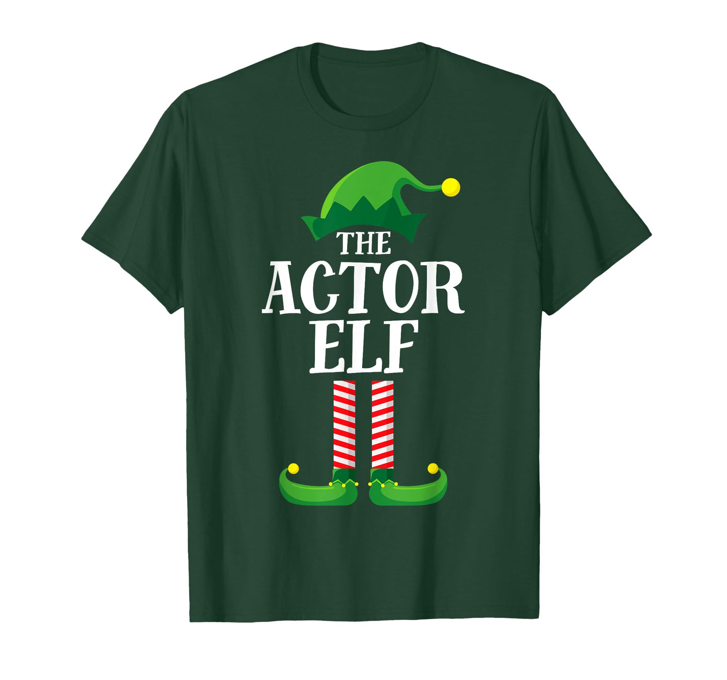 Actor Elf Matching Family Group Christmas Party Pyjamas T-Shirt