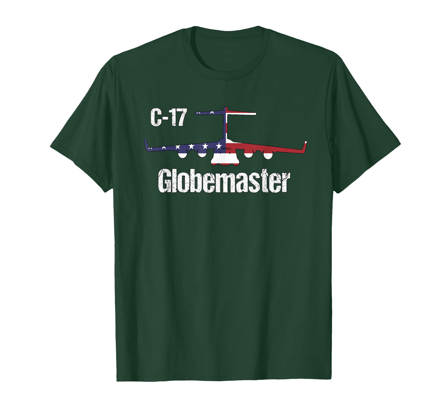 C17 Globemaster Air Force Pilot Gifts American Flag Aviation T-Shirt