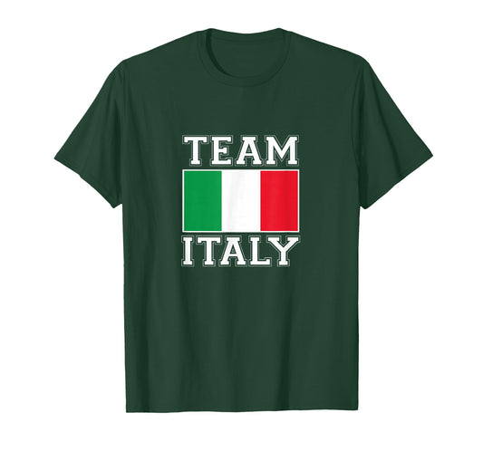 Team Italy Print Italian National Country Flag Italy T-Shirt