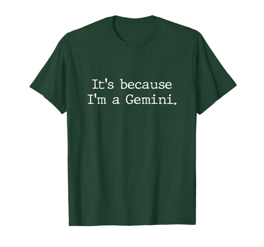 Gemini Horoscope Gifts Women Girls Men Zodiac Sign Astrology T-Shirt Small