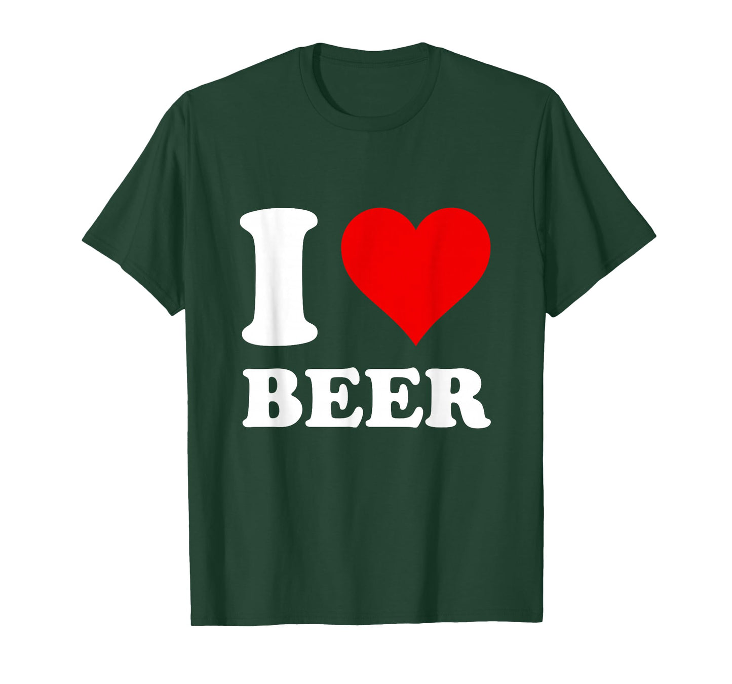 Red Heart I Love Beer T-Shirt