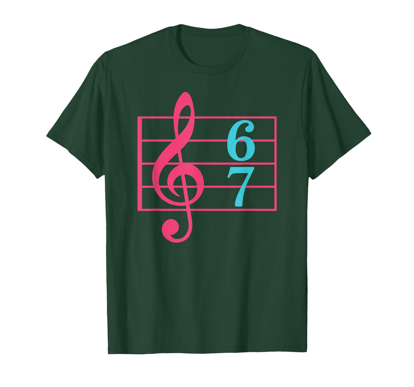 67 Music Meme Slang Six Seven Musician Funny Music Teacher T-Shirt