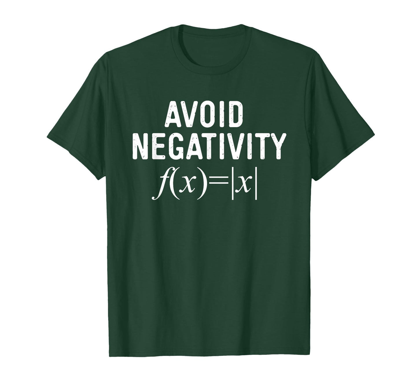 Avoid Negativity Math Equation Teacher Funny Gift Men Women T-Shirt
