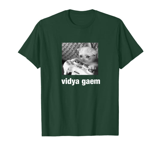 Cursed Cat Funny Vidya Gaem T-Shirt