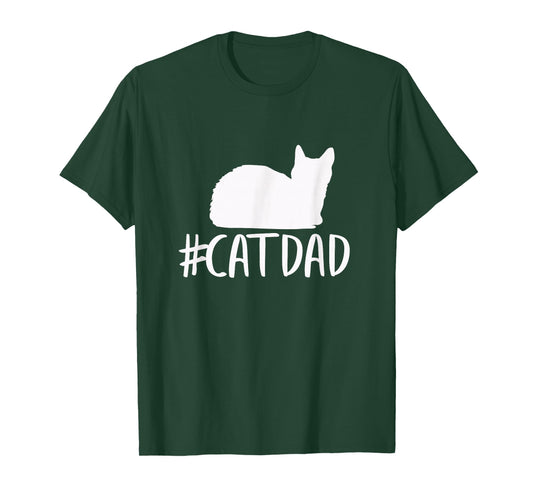 #CatDad Shirt - Funny Hashtag Cat Dad Shirt T-Shirt
