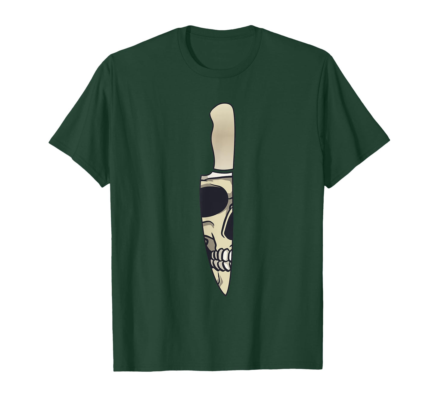 Cook Chef Cooking Knife Skull T-Shirt