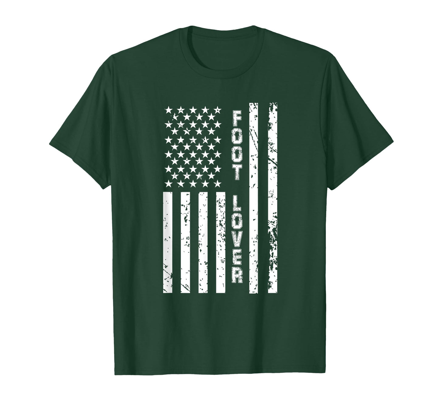 Foot Lover United States Feet Fetish American Flag T-Shirt