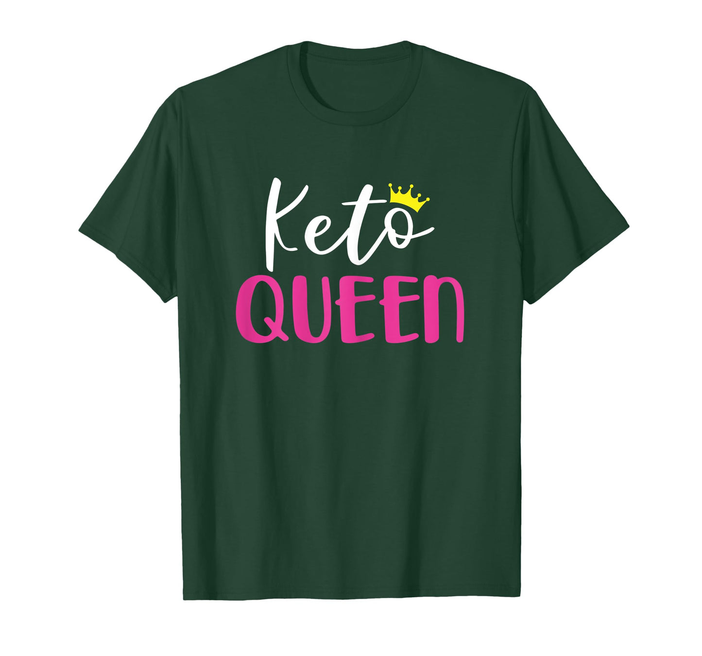 Womens Keto Queen Shirt With Crown Funny Ketosis Diet Tee T-Shirt