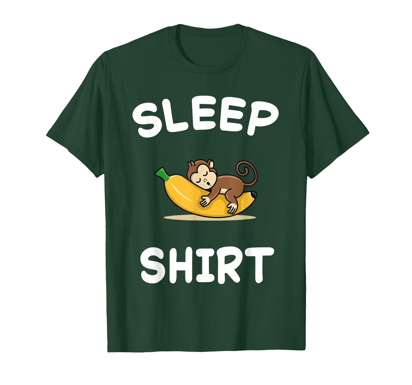 Banana Monkey Monkeys Sleeping Sleep Pajama Nightgown T-Shirt