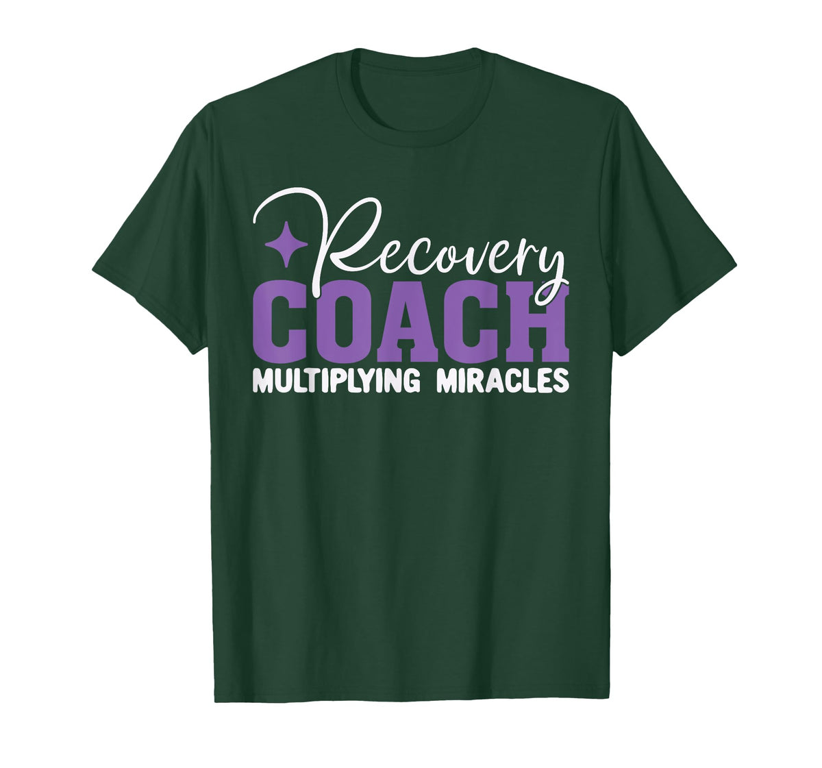 Recovery Sobriety Recovery Coach Multiplying Miracles T-Shirt