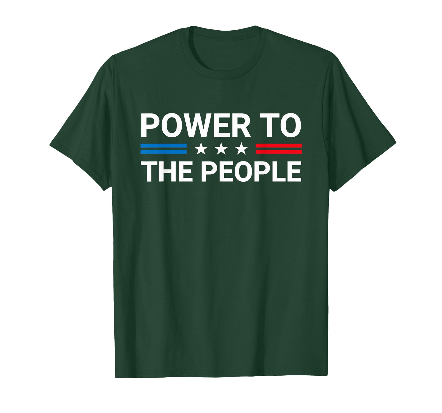 Power To The People Patriotic American Flag T-Shirt