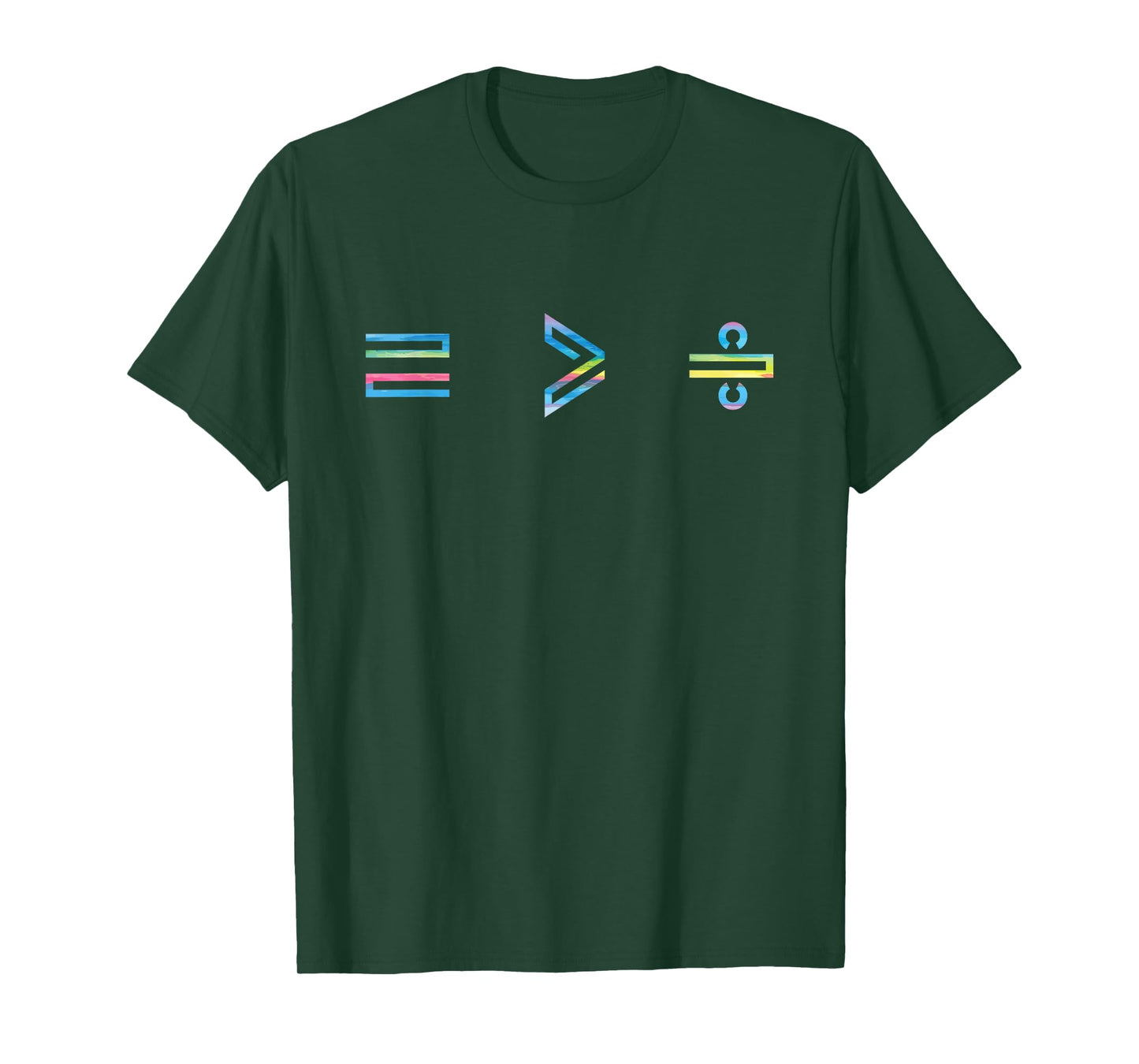 Equality is Greater Than Division Math Symbol Social Justice T-Shirt
