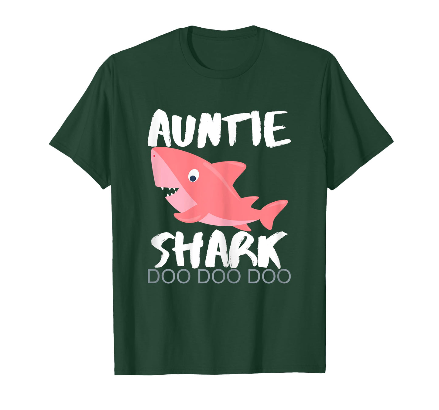 Auntie Shark Christmas Birthday Gift From Niece Nephew Women T-Shirt