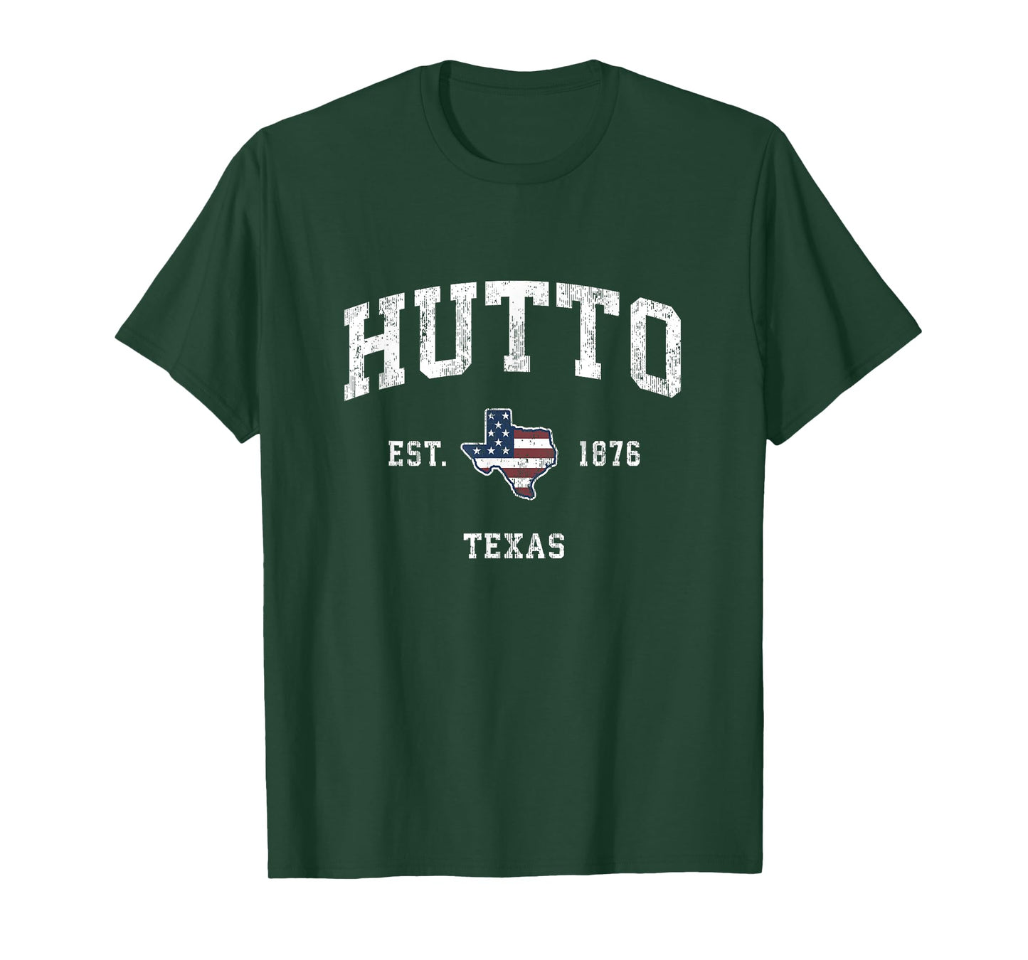 Hutto Texas TX Vintage American Flag Sports Design T-Shirt for Women Kids Men