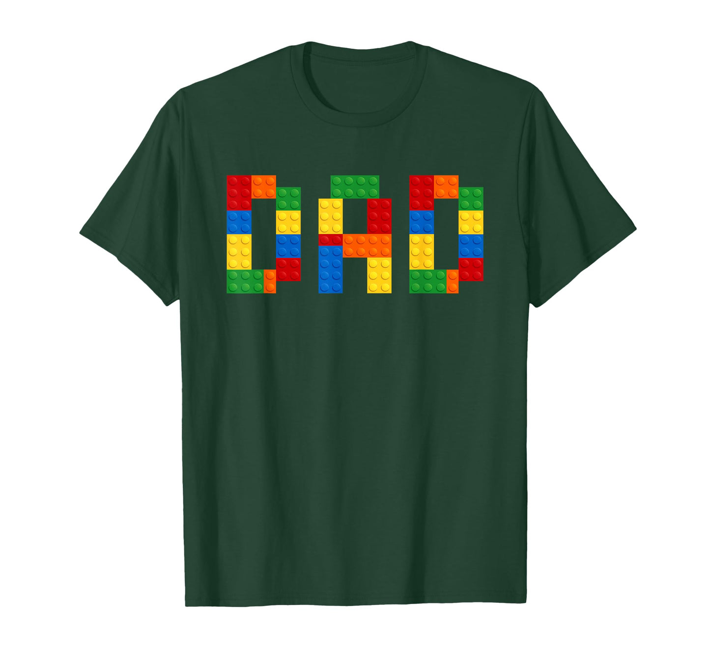 Dad Of The Birthday Boy Building Blocks Bricks Builder Funny T-Shirt
