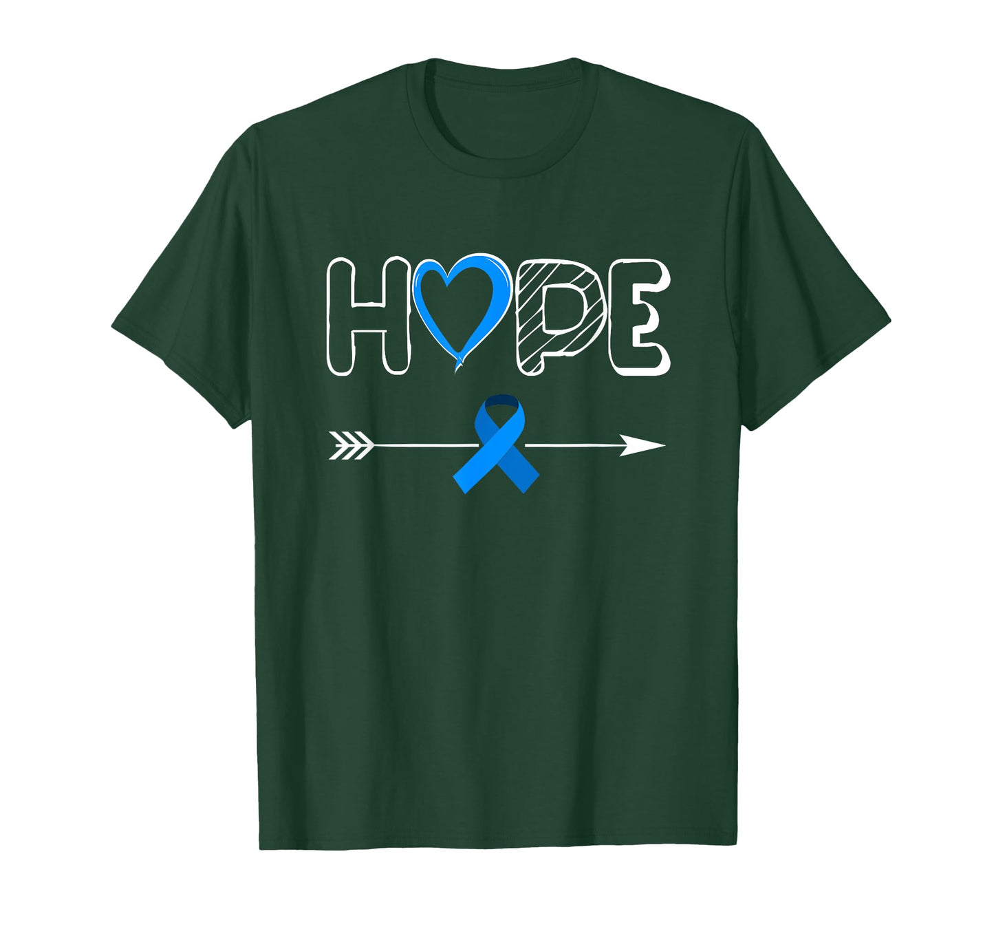 Child Abuse Awareness Shirts Hope Blue Ribbon Shirt T-Shirt