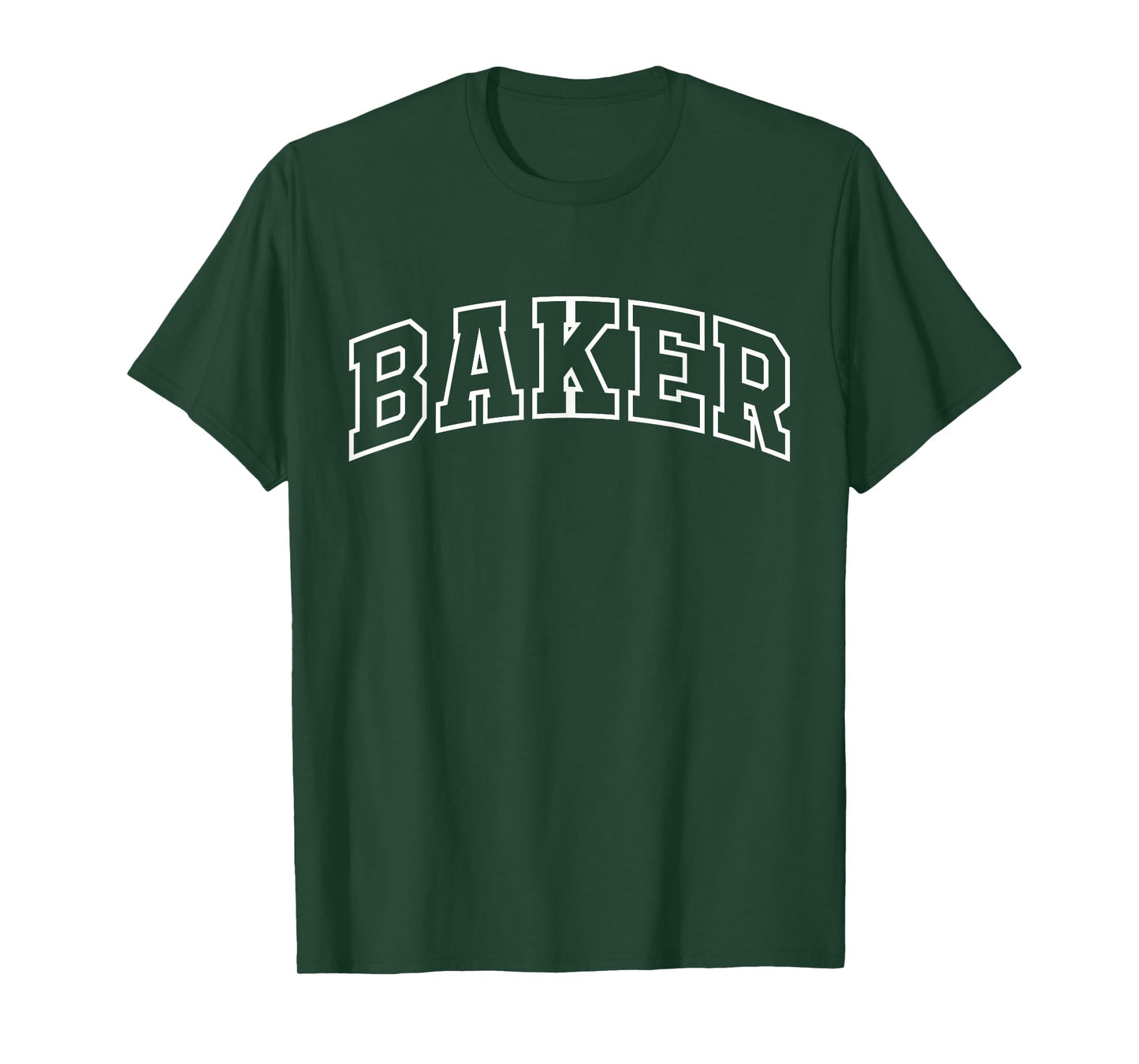 Baker Funny Athletic Lettering Baking Gifts Men Women T-Shirt