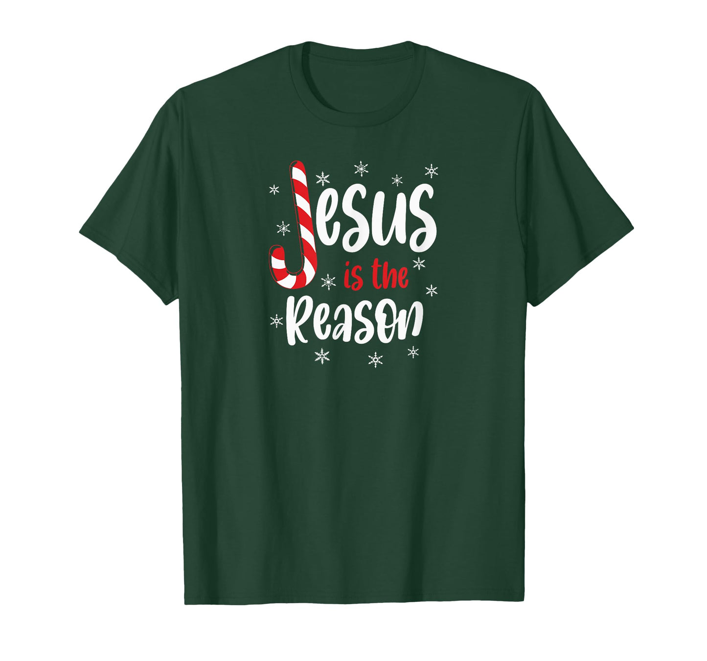 Christian Jesus Is The Reason Candy Cane Religious T-Shirt