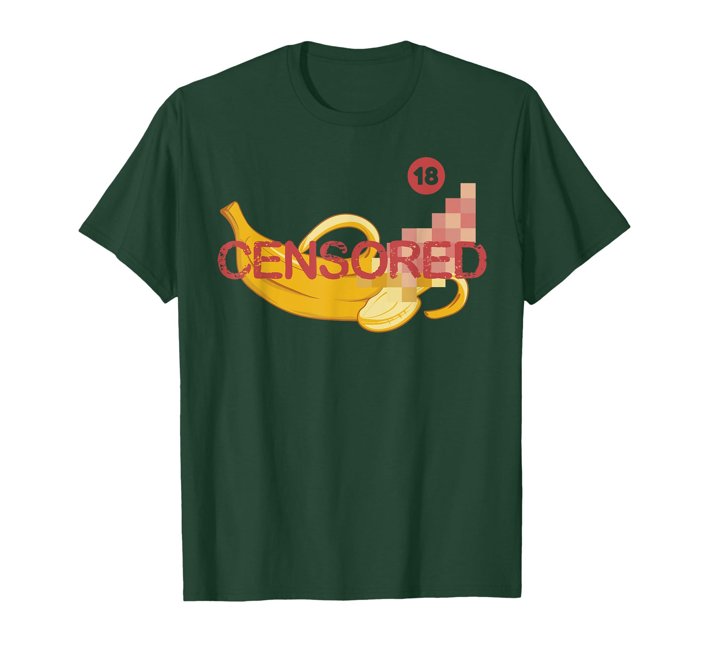 Censored Banana Funny Apparel T-Shirt