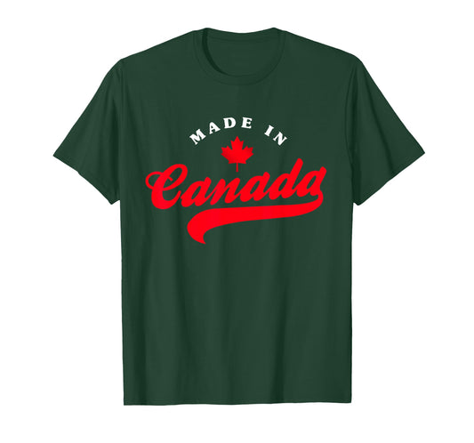 Made in Canada Patriotic Pride Vacation Travel Canadian Gift T-Shirt