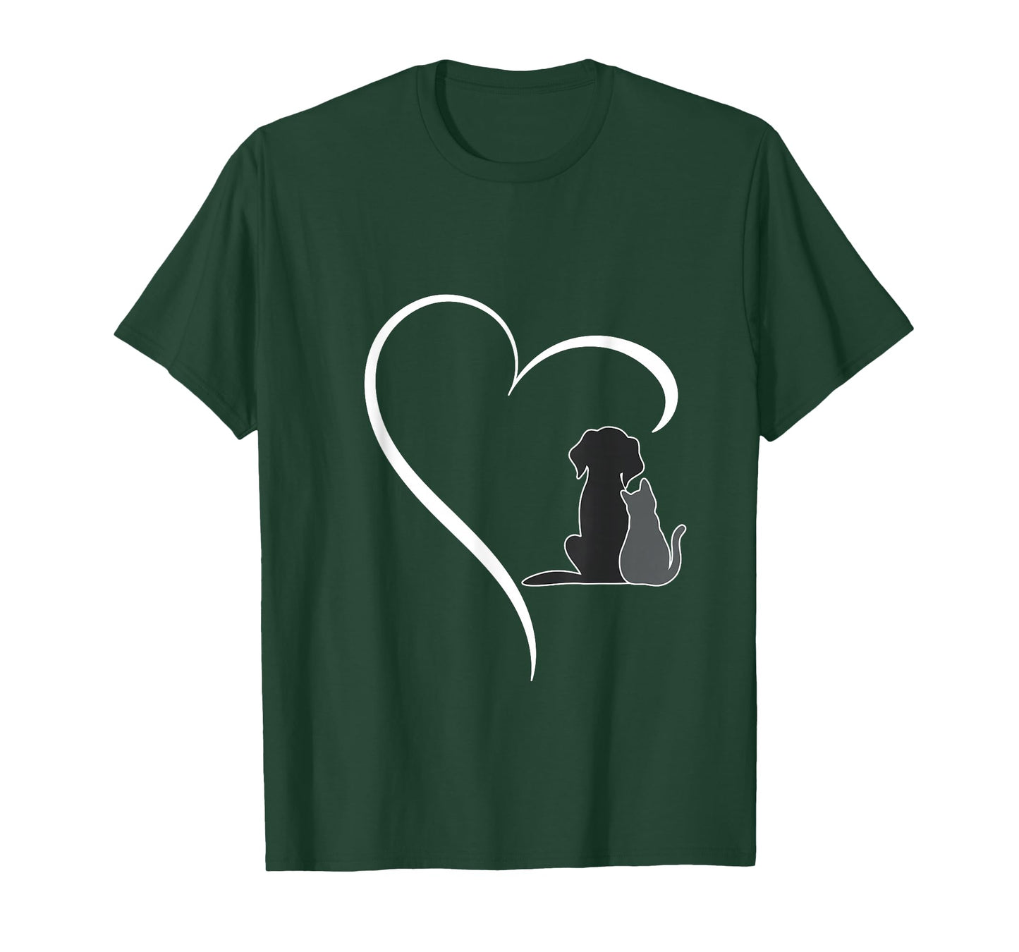 Dog and Cat Heart Pet Lover T-Shirt