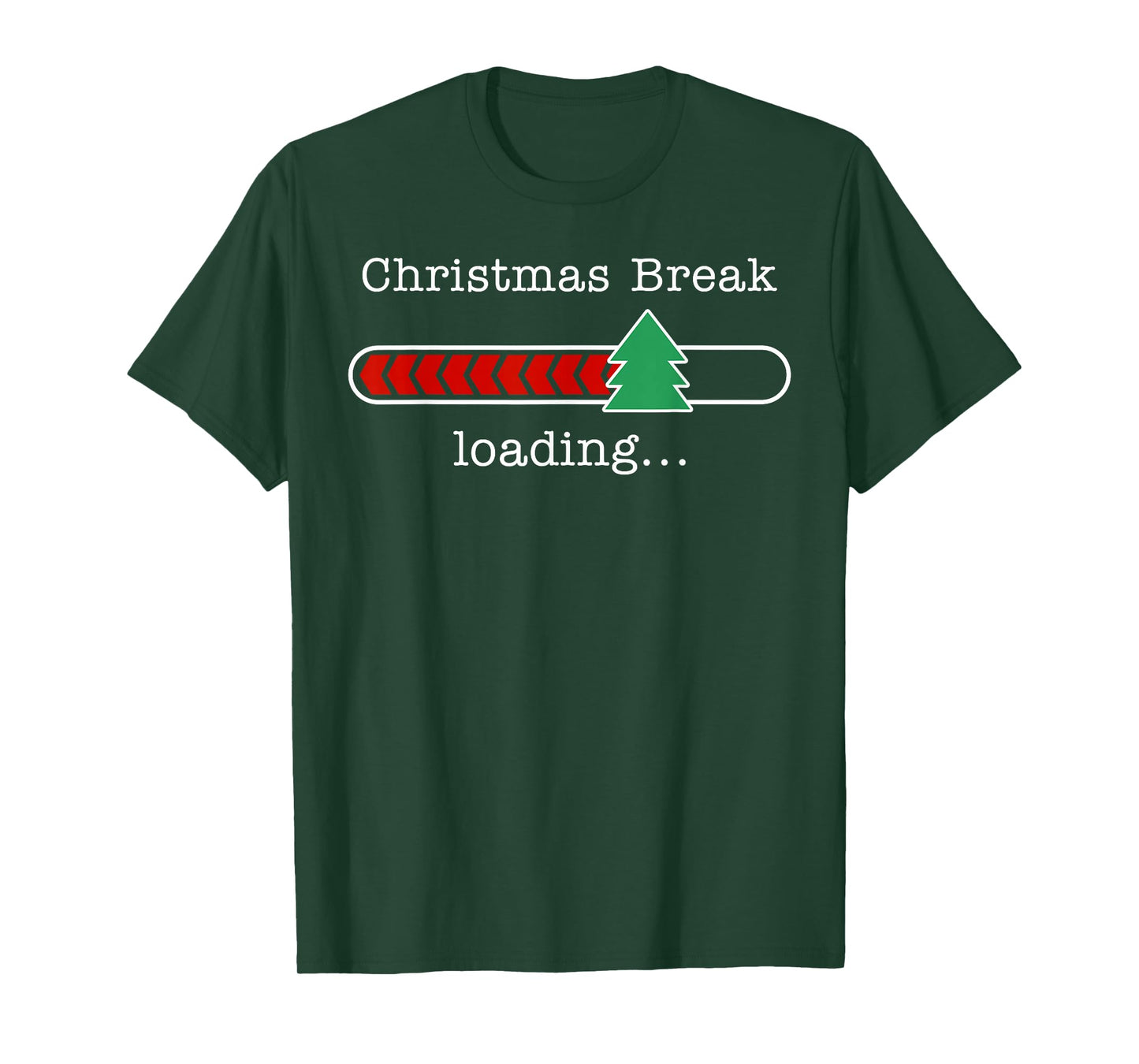 Christmas Break Loading Funny Xmas Holiday Teachers Women T-Shirt