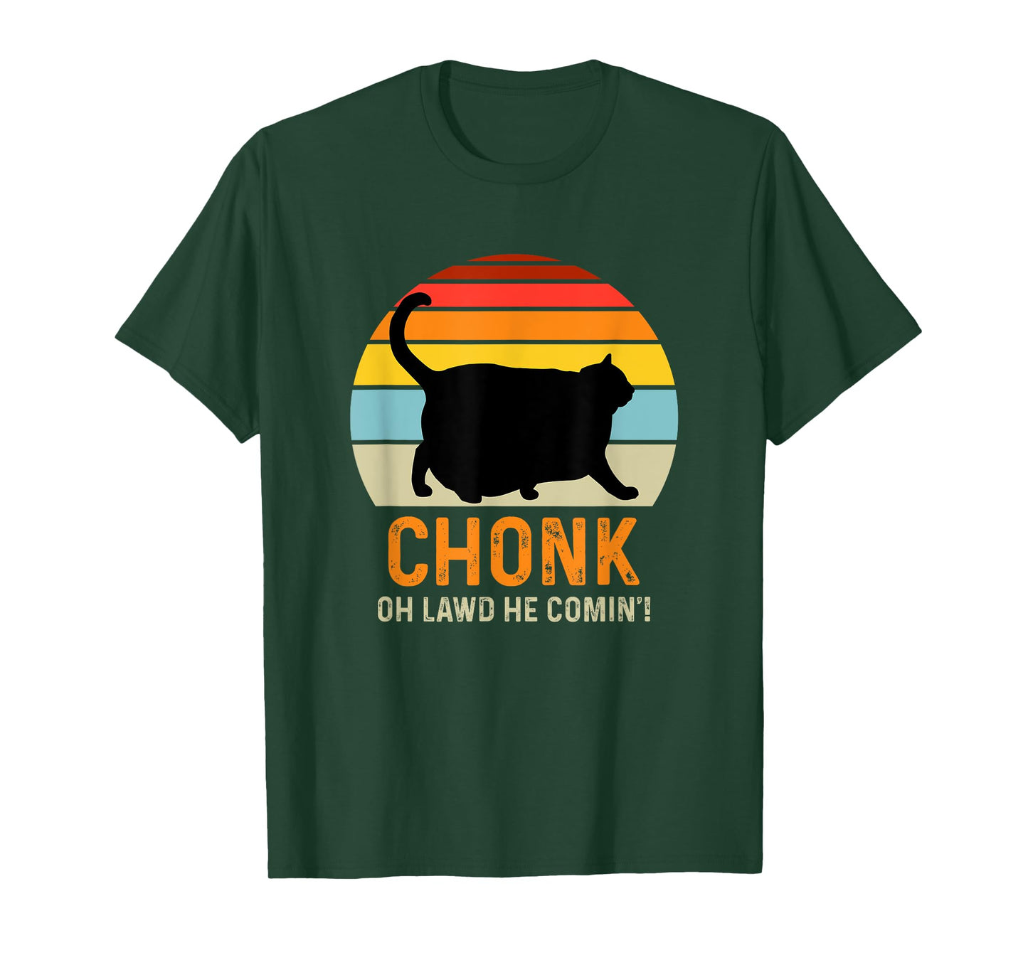 Funny Chonk Cat Meme T-Shirt for Men Women Girls Kids