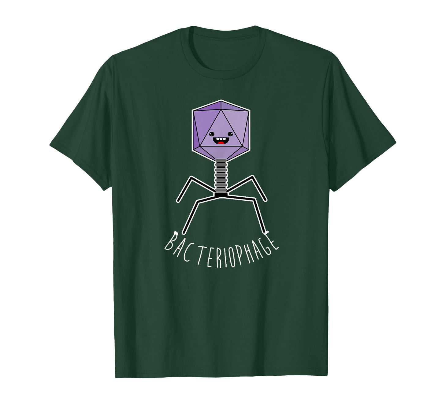 Cute Anime Bacteriophage Microorganism Microbiology T-Shirt