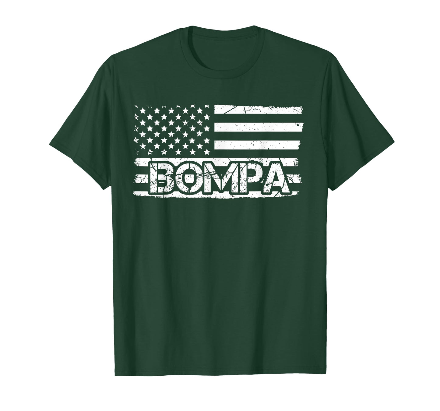 Bompa American Flag Father's Day Grandpa Gift T-Shirt