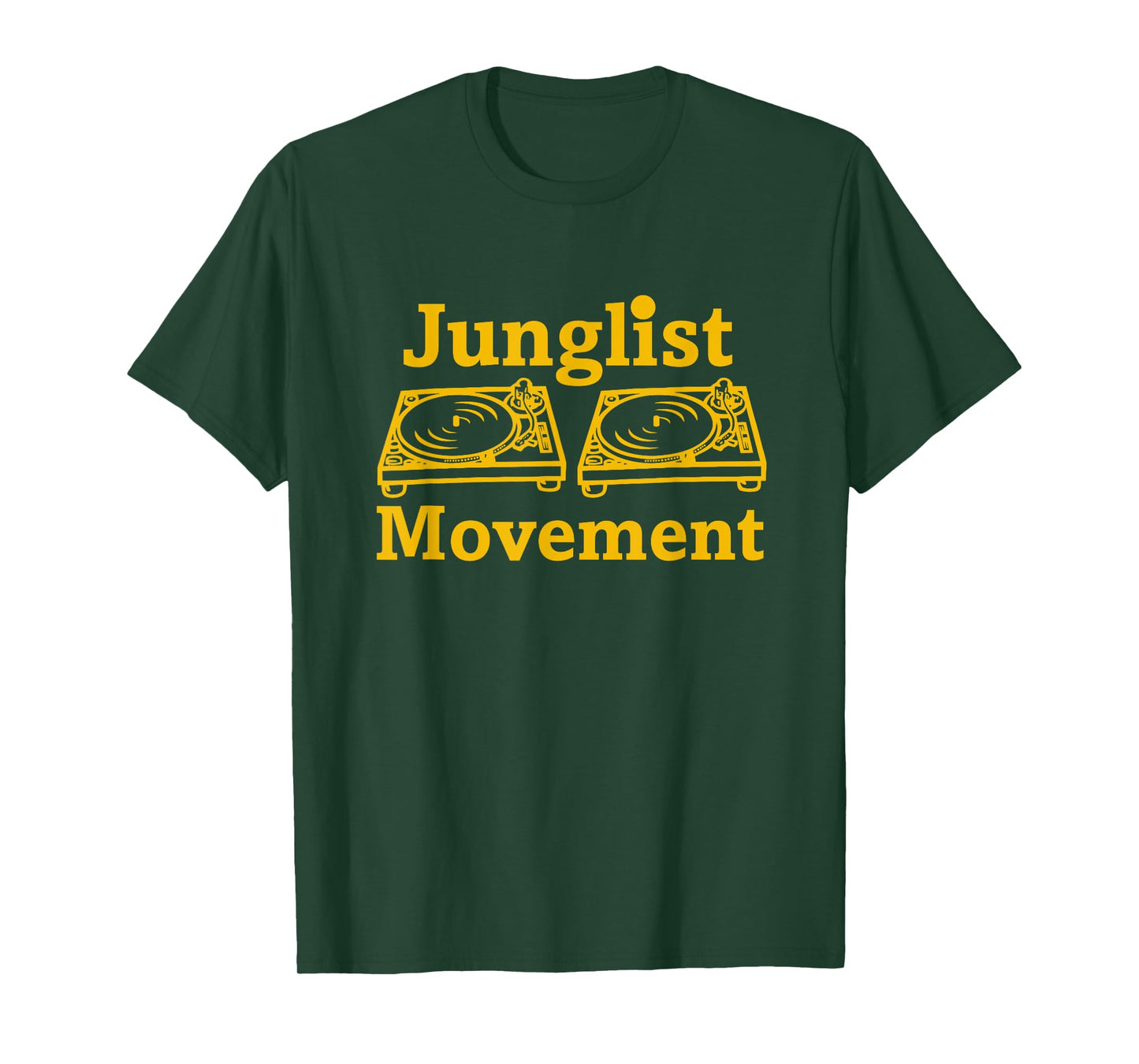 Drum n Bass Raver Junglist Movement DJ Turntables Art Design T-Shirt