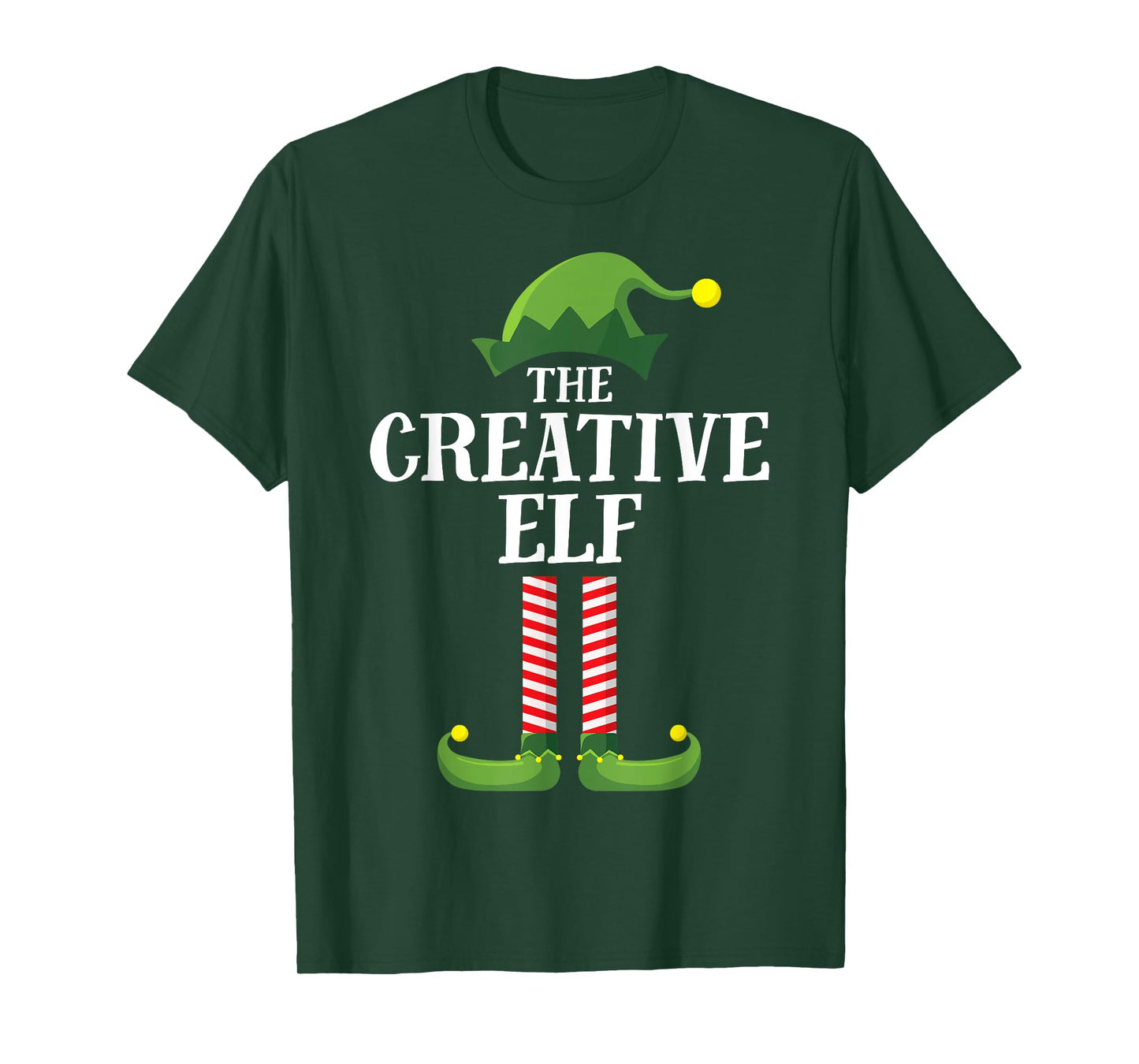 Creative Elf Matching Family Group Christmas Party Pyjamas T-Shirt