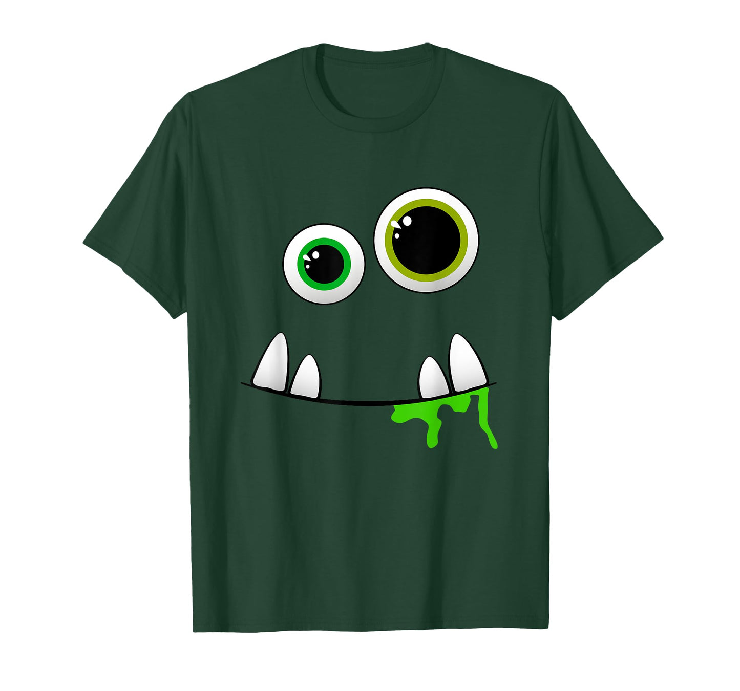 Cute Monster Face Halloween Group Costume Gift T-Shirt