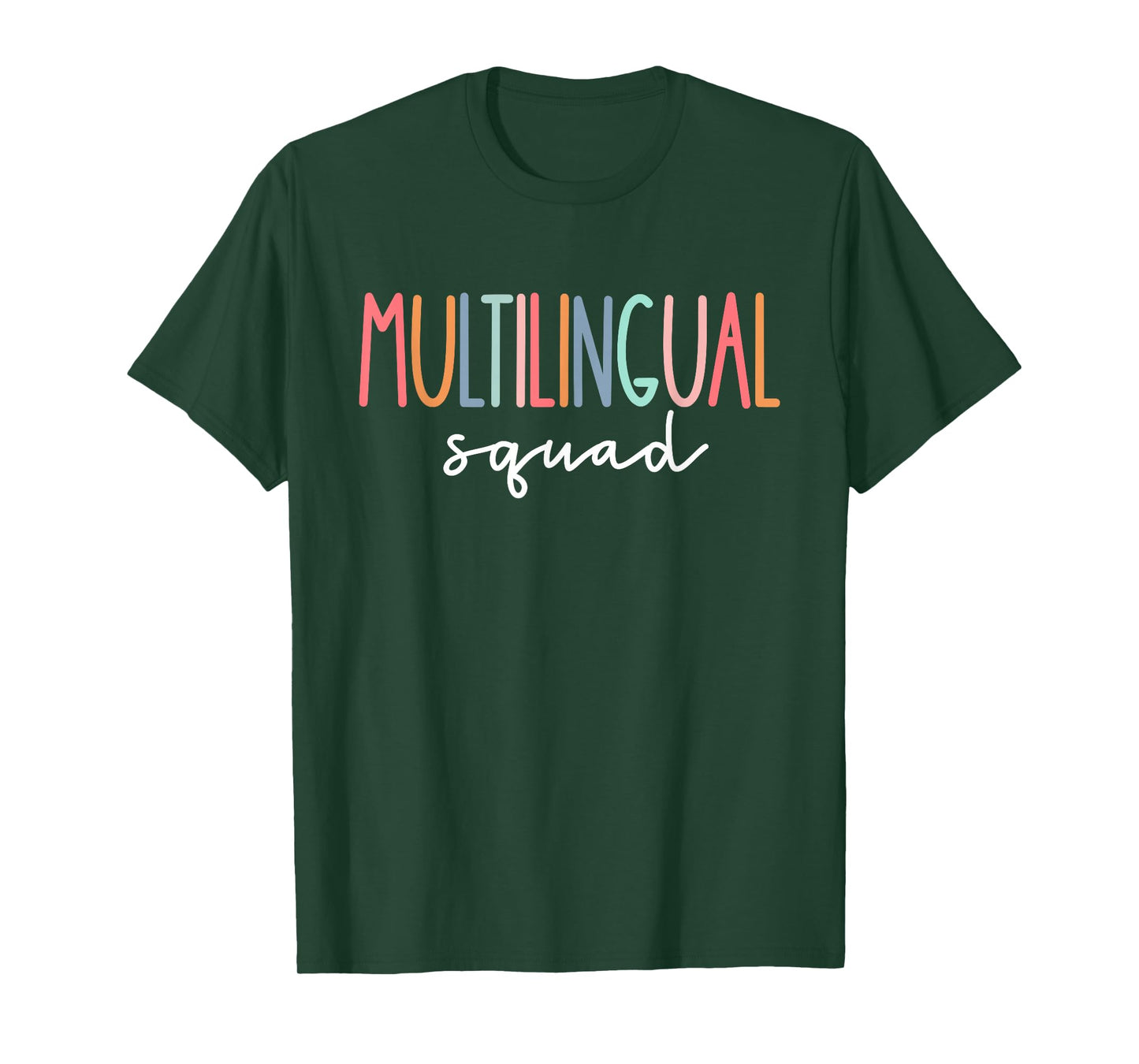 Multilingual Squad Teacher International Language Dual Women T-Shirt