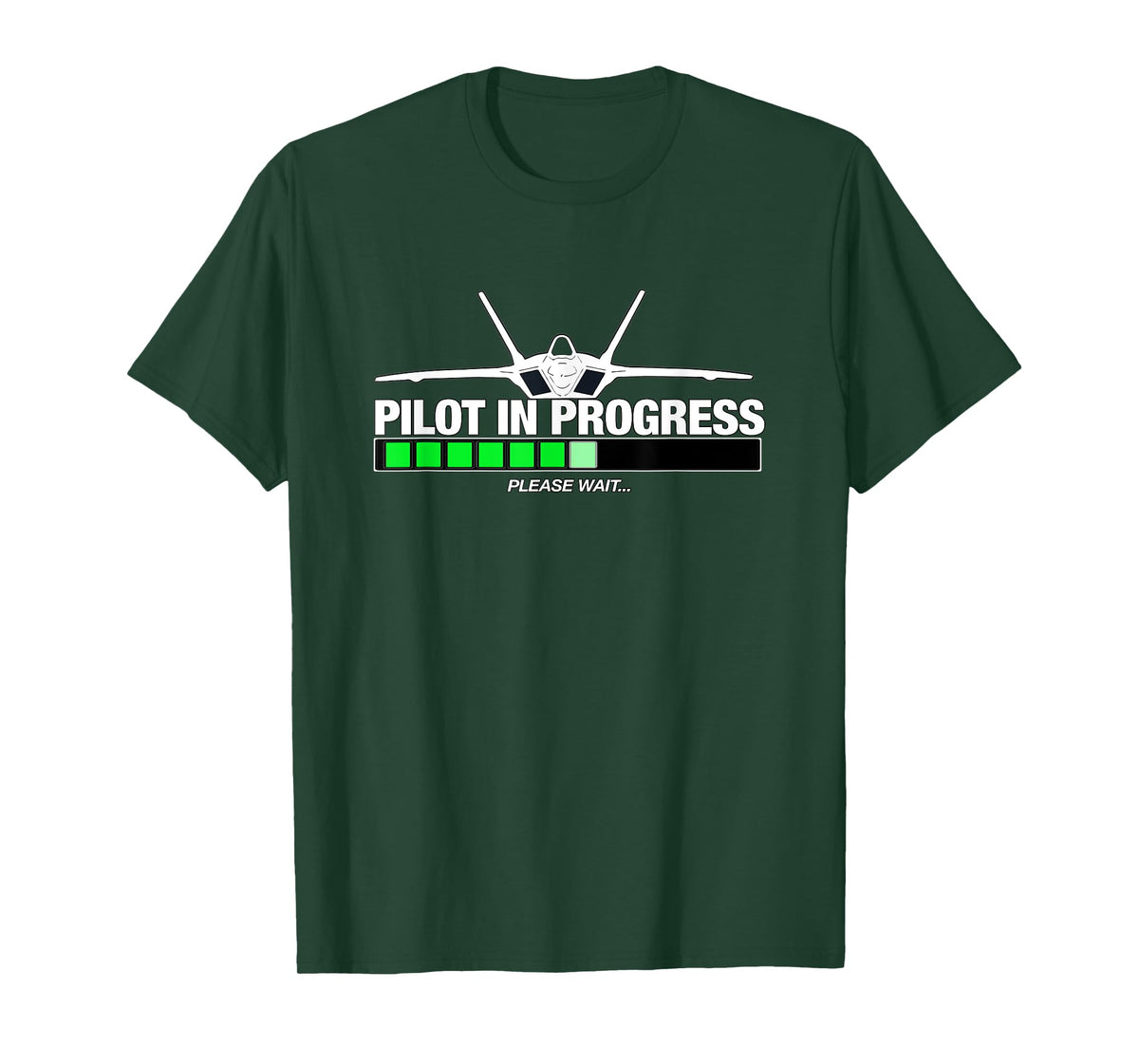 Pilot In Progress, Please Wait- F22 Raptor Airplane Aviation T-Shirt