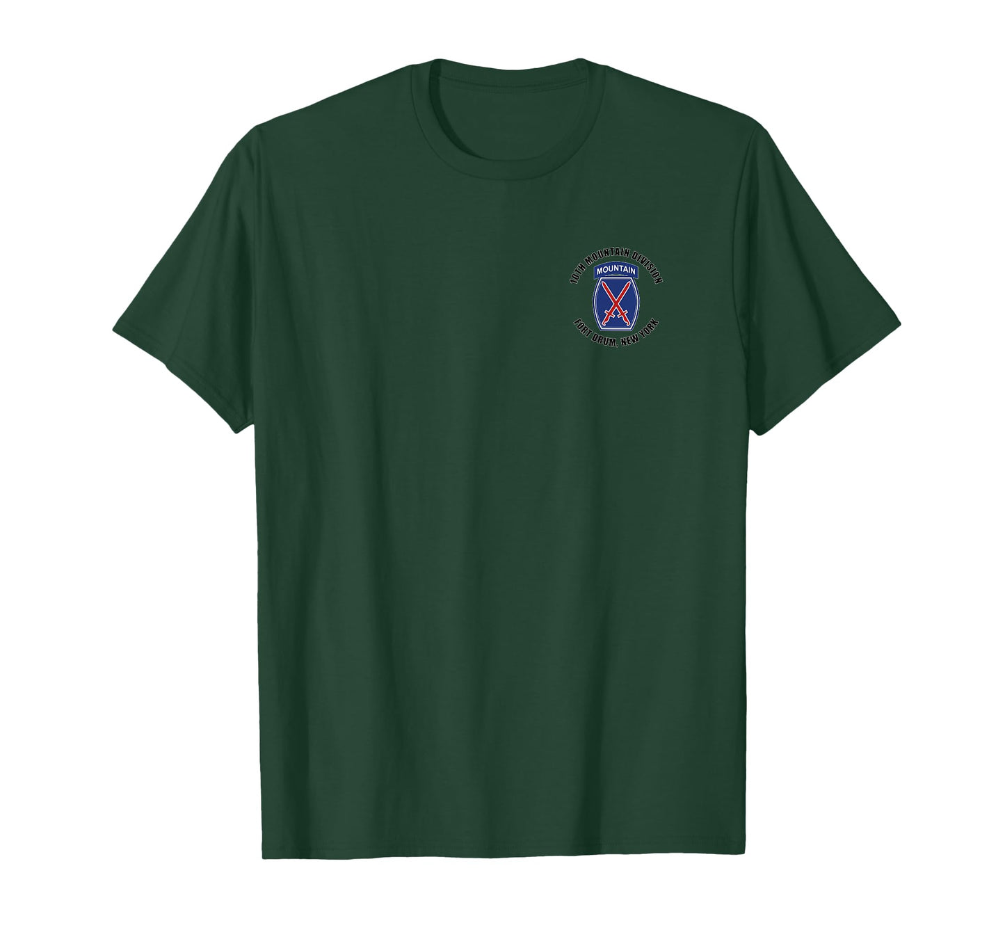 10th Mountain Division Fort Drum New York Veteran Infantry T-Shirt