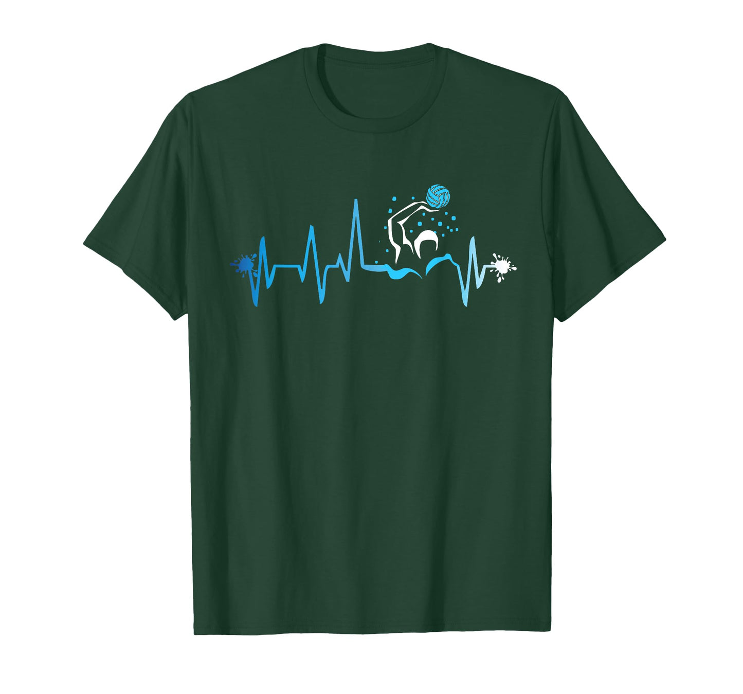 Water Polo Heart Beat Graphic Shirt Player Fan Team Gift T-Shirt