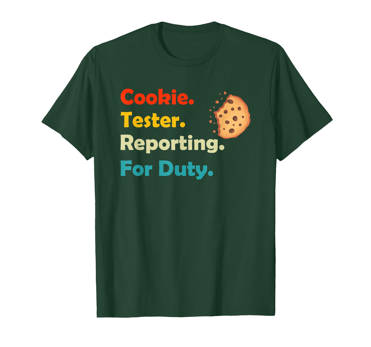 Cookie Tester Reporting for Duty Kids Christmas Baking Gift T-Shirt