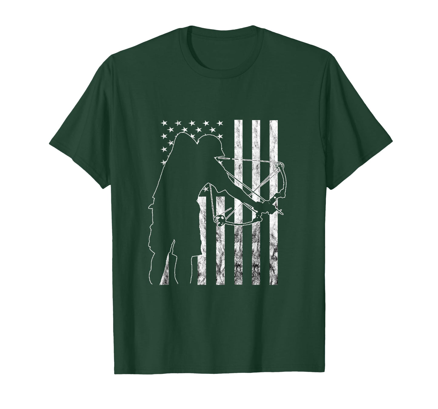 Bowfisher USA Fish Bow Hunter America Hunter Bowfishing T-Shirt
