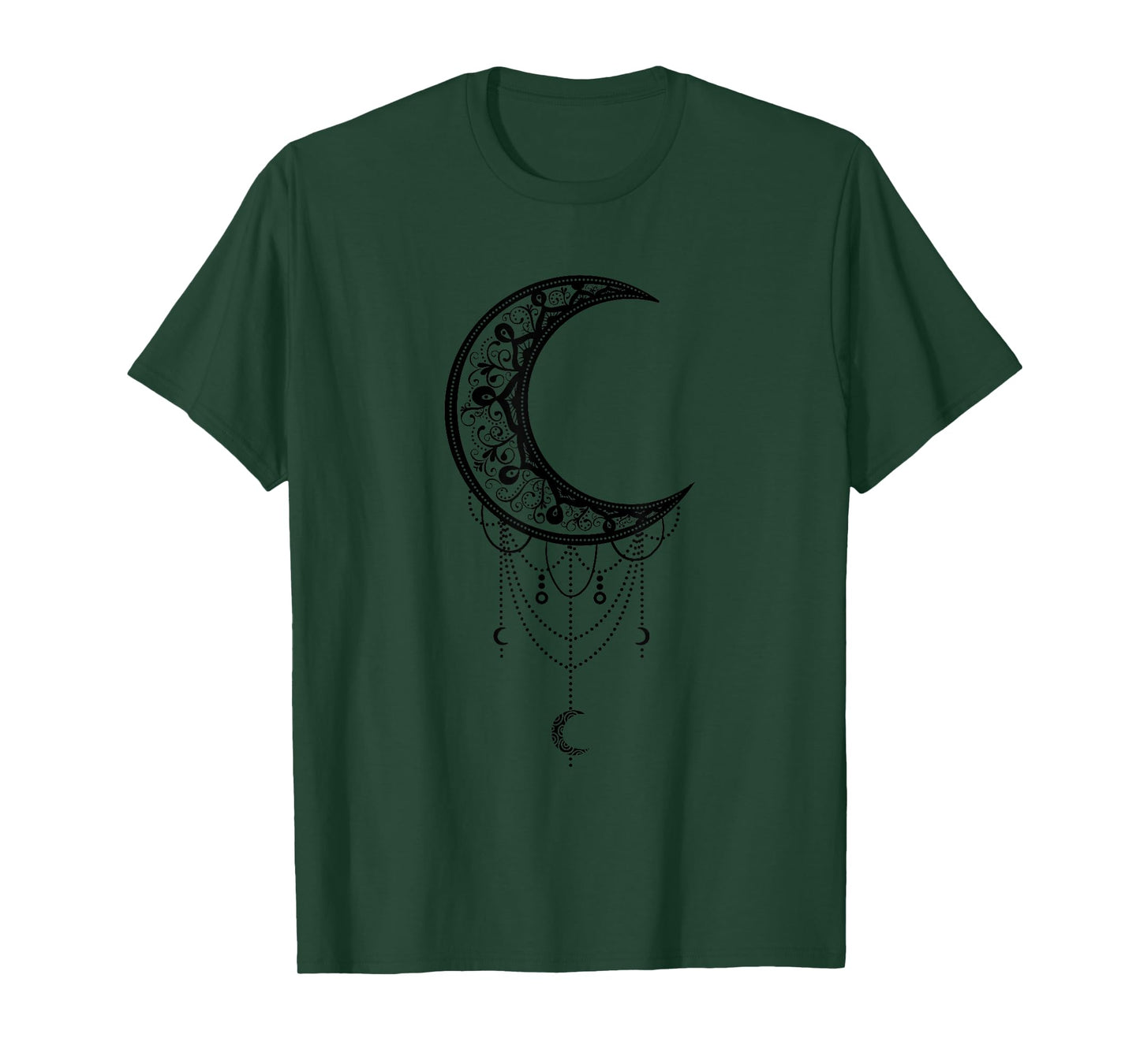 Crescent Moon Art Aesthetic Lunar Artsy Goth Witchy Women T-Shirt