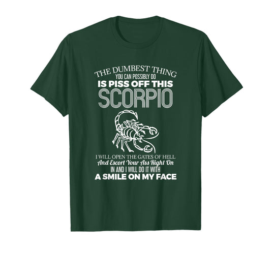 Dont Piss Off Scorpio Horoscope Zodiac Astrology T-Shirt
