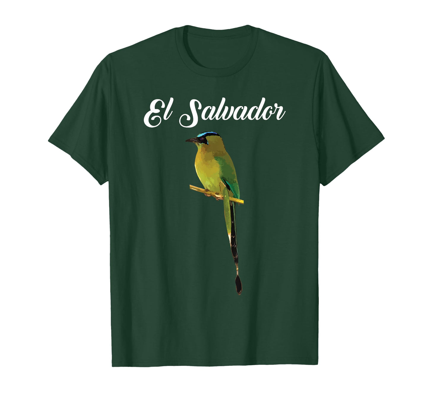 El Salvador Torogoz National Bird Salvadorian Pupusas Flag T-Shirt