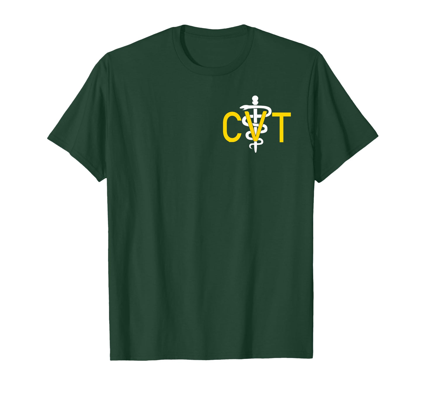 Certified Veterinary Technician CVT Caduceus Pocket Graphic T-Shirt