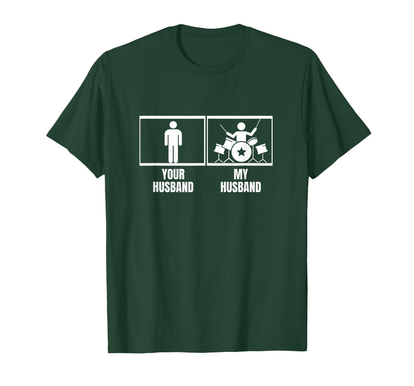 Your Husband My Husband Drum Set Wife Funny Drummer T-Shirt