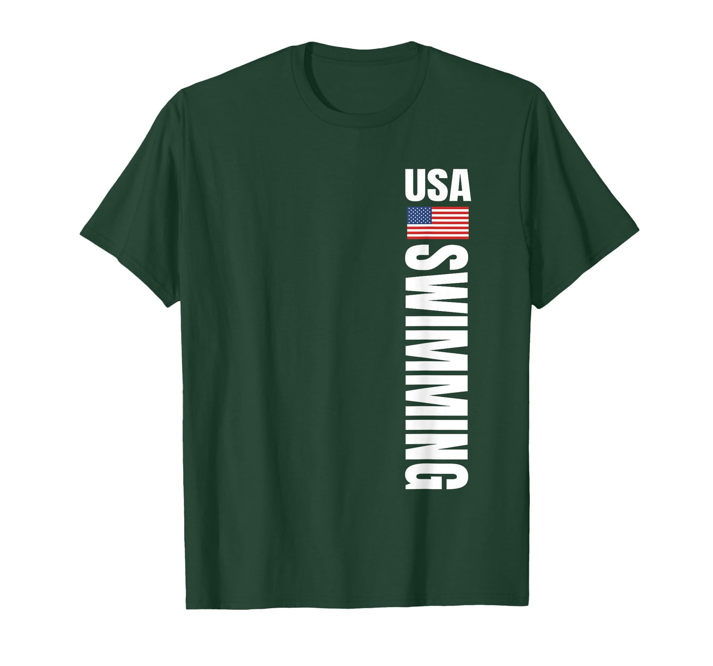 USA Swimming American Flag Swim Sport Team T-Shirt