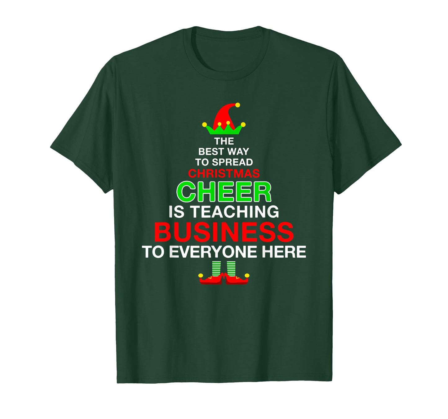 Funny Christmas Pajamas T-shirt For Business Teacher T-Shirt for Men Women