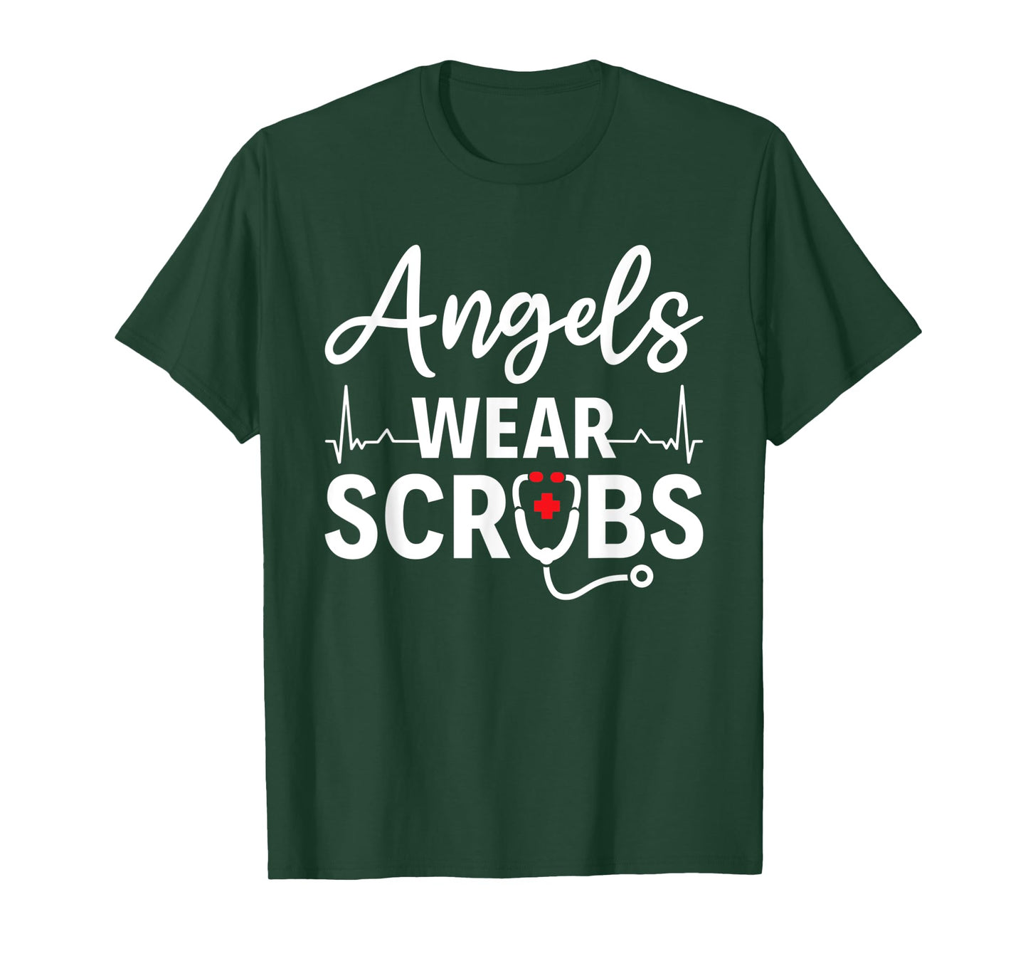 Angels Wear Scrubs Homecare Nurse T-Shirt