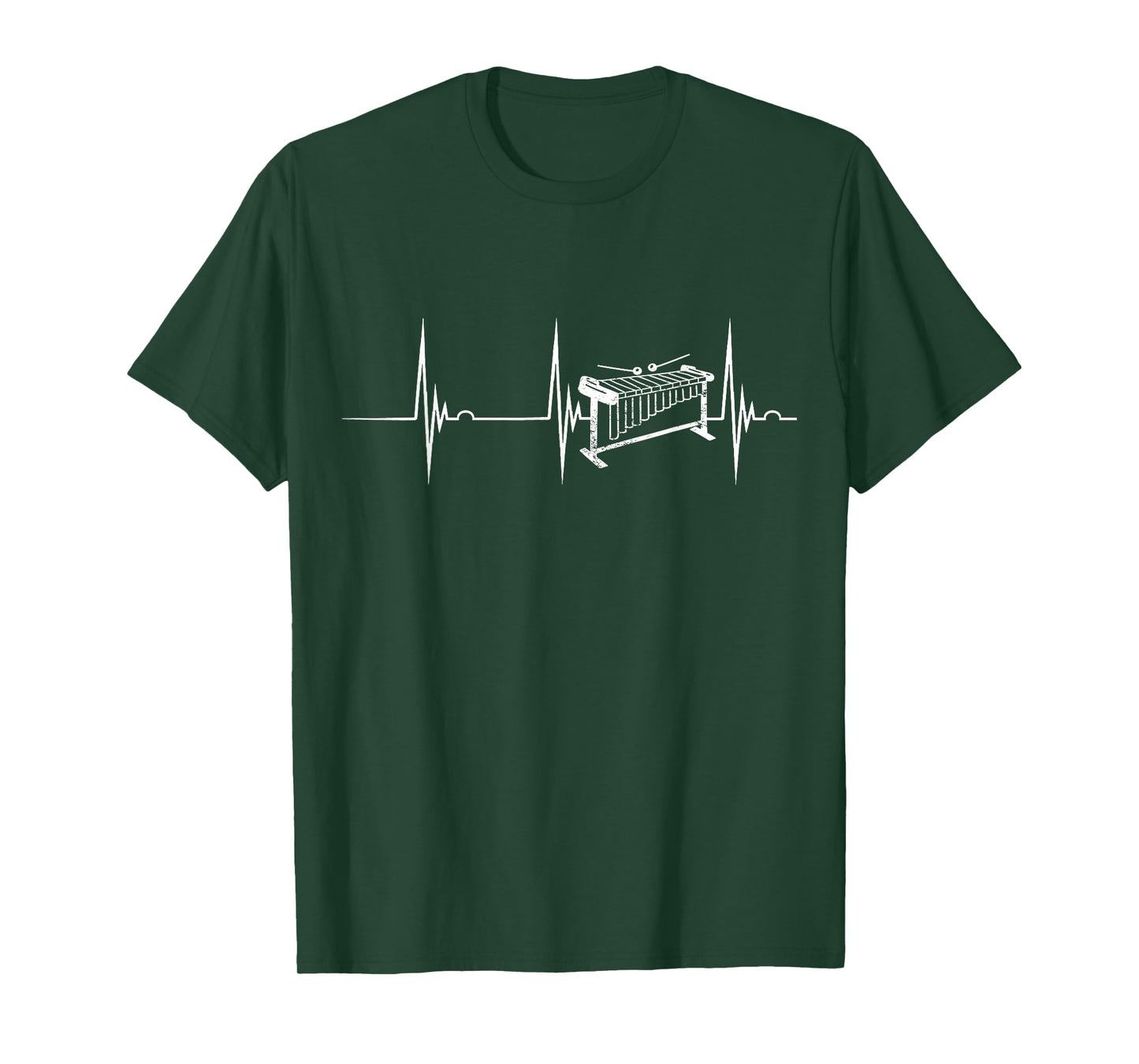 Marimba Heartbeat EKG Pulse Marching Band Instrument T-Shirt