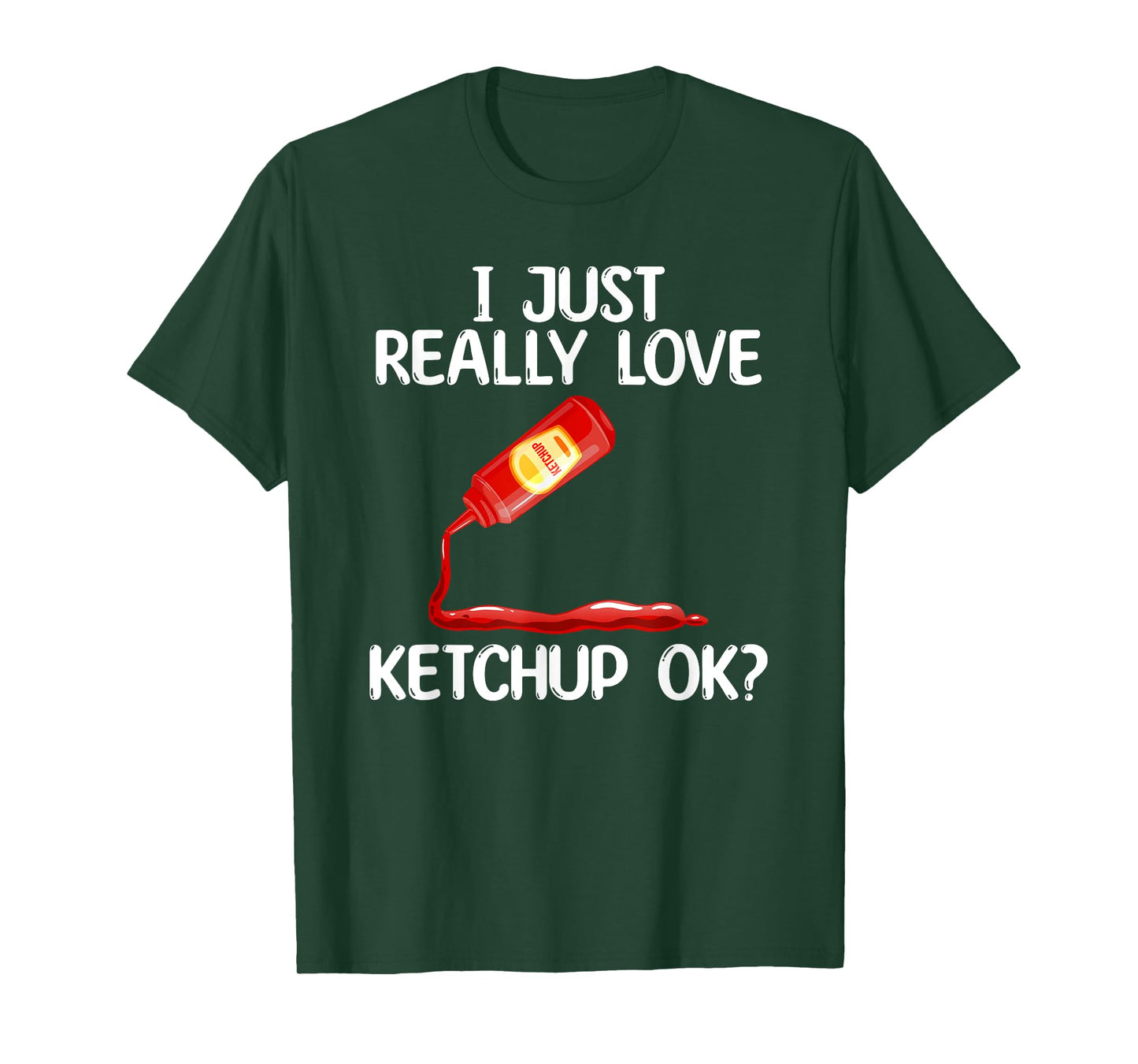 Cool Ketchup For Men Women Mustard Catsup Condiment Foodie T-Shirt