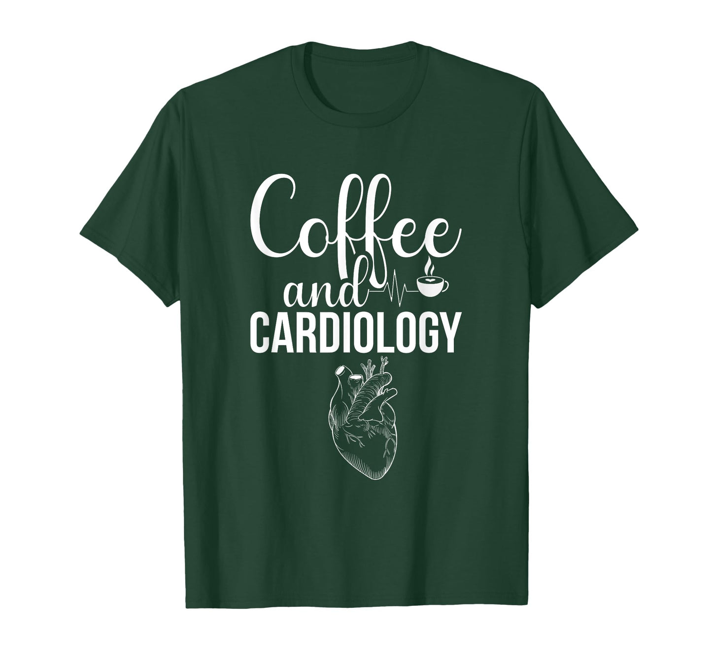 Coffee & Cardiology | Funny Cardiology Department T-Shirt