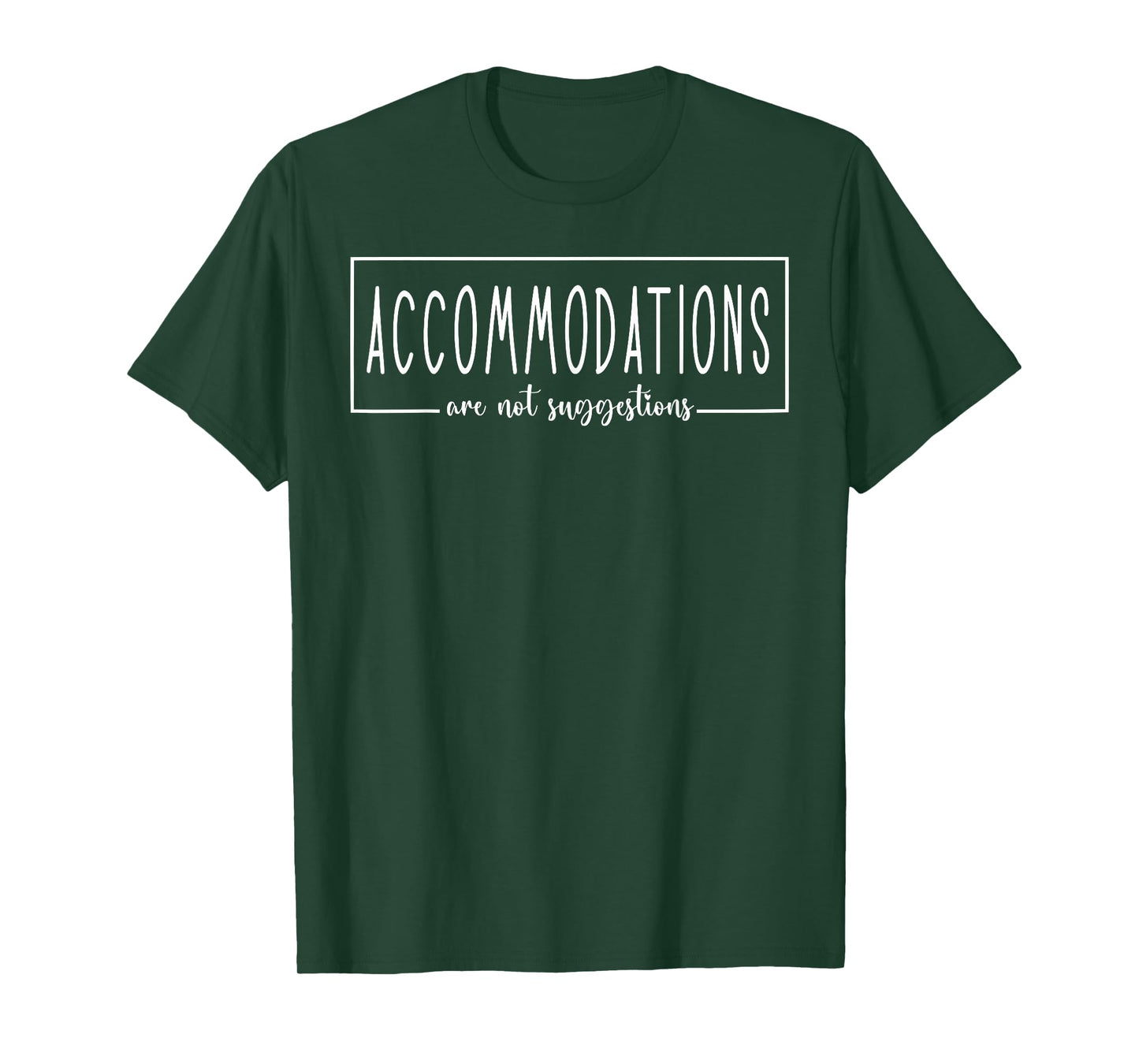 Retro Accommodations are Not Suggestions SPED Teacher T-Shirt
